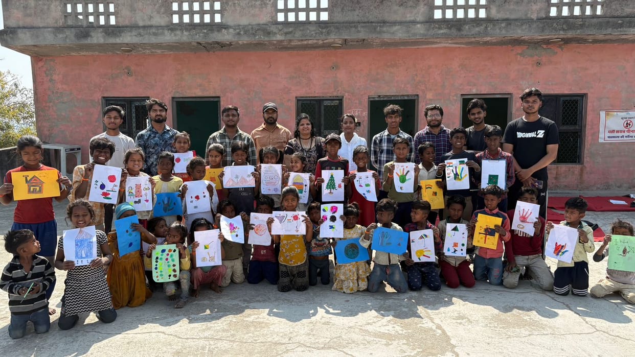 Holi festival celebrated at Gurukul Bhatta School