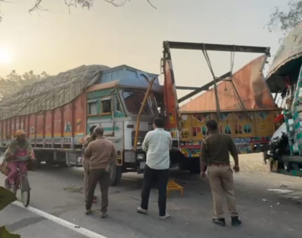 Four trucks collide on Assam highway, helper killed