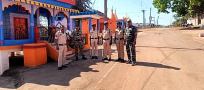Strict police vigil on Holi in Bemetara and festival celebrated in peace and harmony