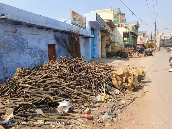 Wood worth Rs 75 lakh was traded on Holi.