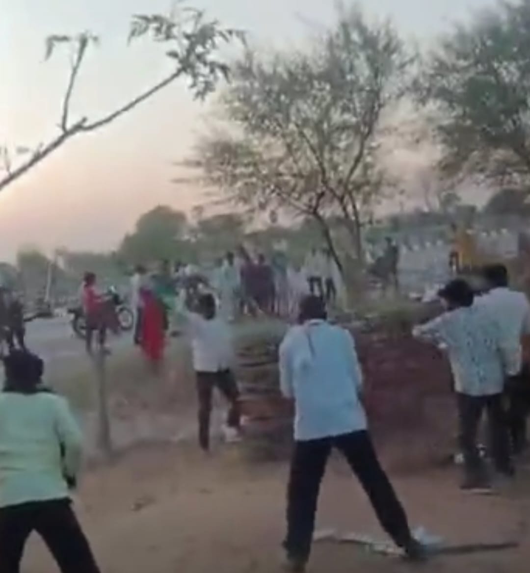 land dispute led to lathi charge dozen injured eight people arrested for disturbing the peace.