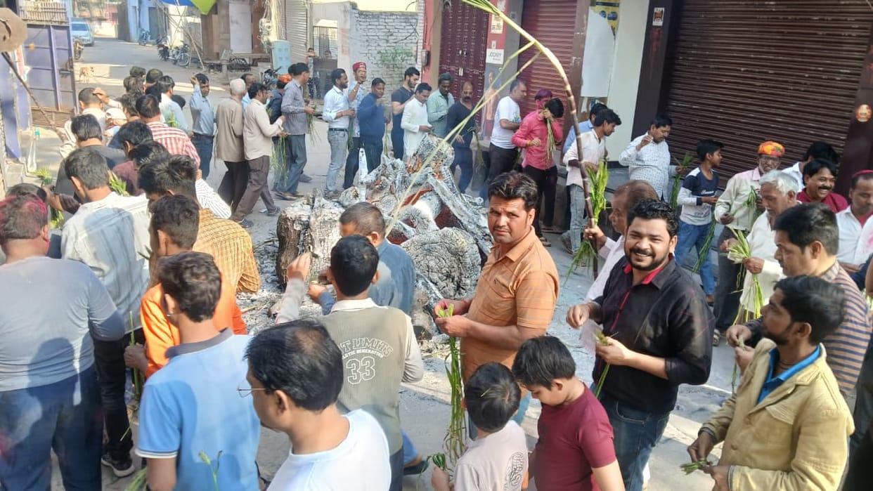 The color of joy spread with Abir-Gulal