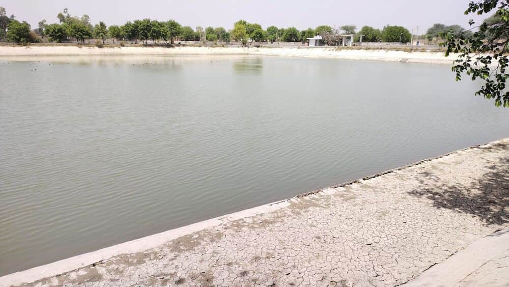 फोटो संख्या:62- देवास जलघर के टैंक नंबर दो में पानी---संवाद