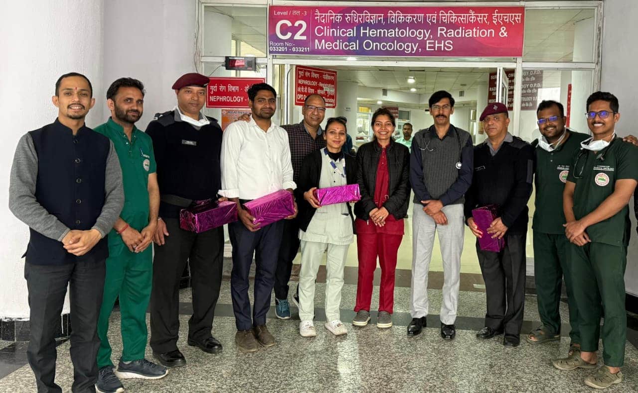 एम्स के कैंसर विभाग में उत्कृष्ट कार्य करने वालों को किया गया सम्मानित: एम्स