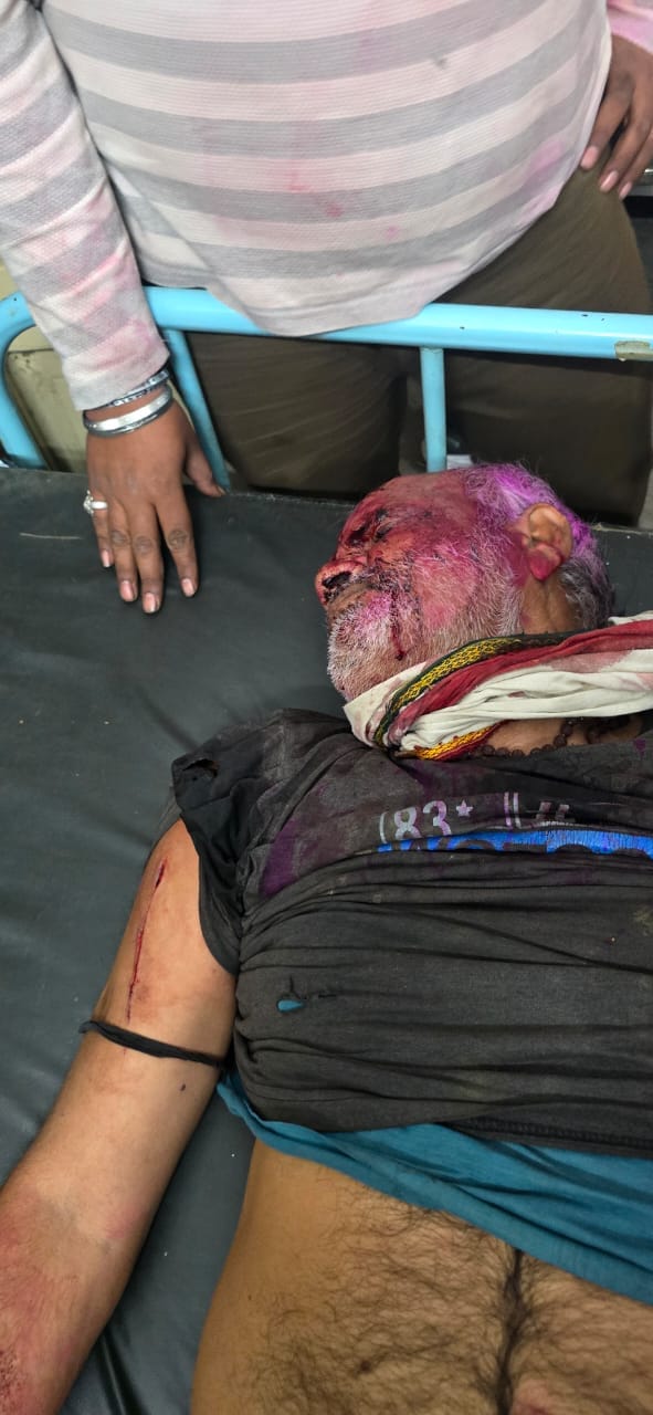A knife attack inside a house, two seriously injured