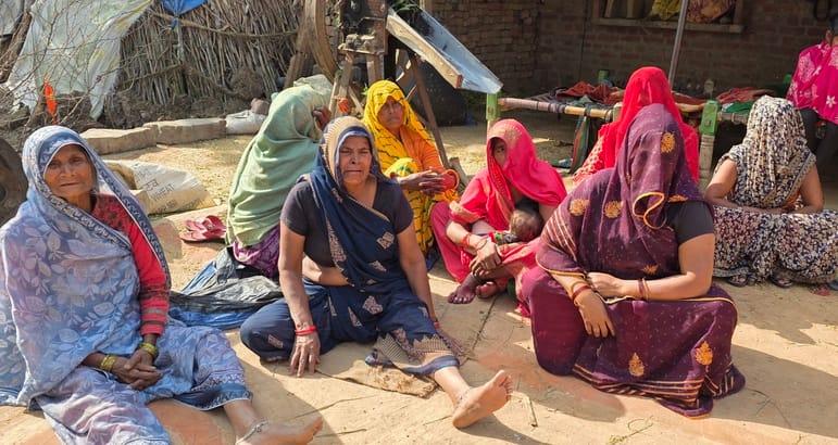 On Holi, a farmer was beaten to death with sticks after entering his house.