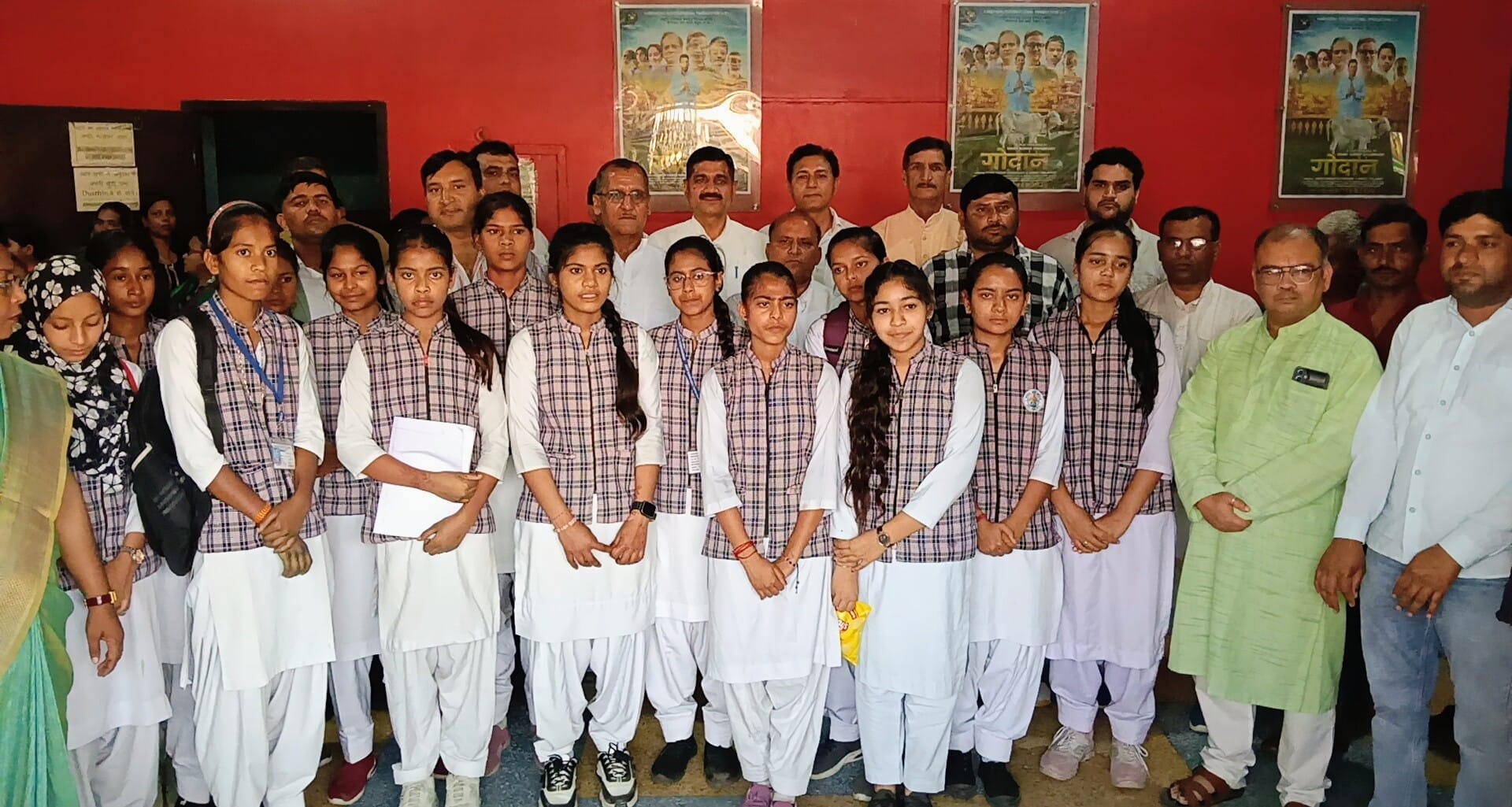 Students watched the film Godam.