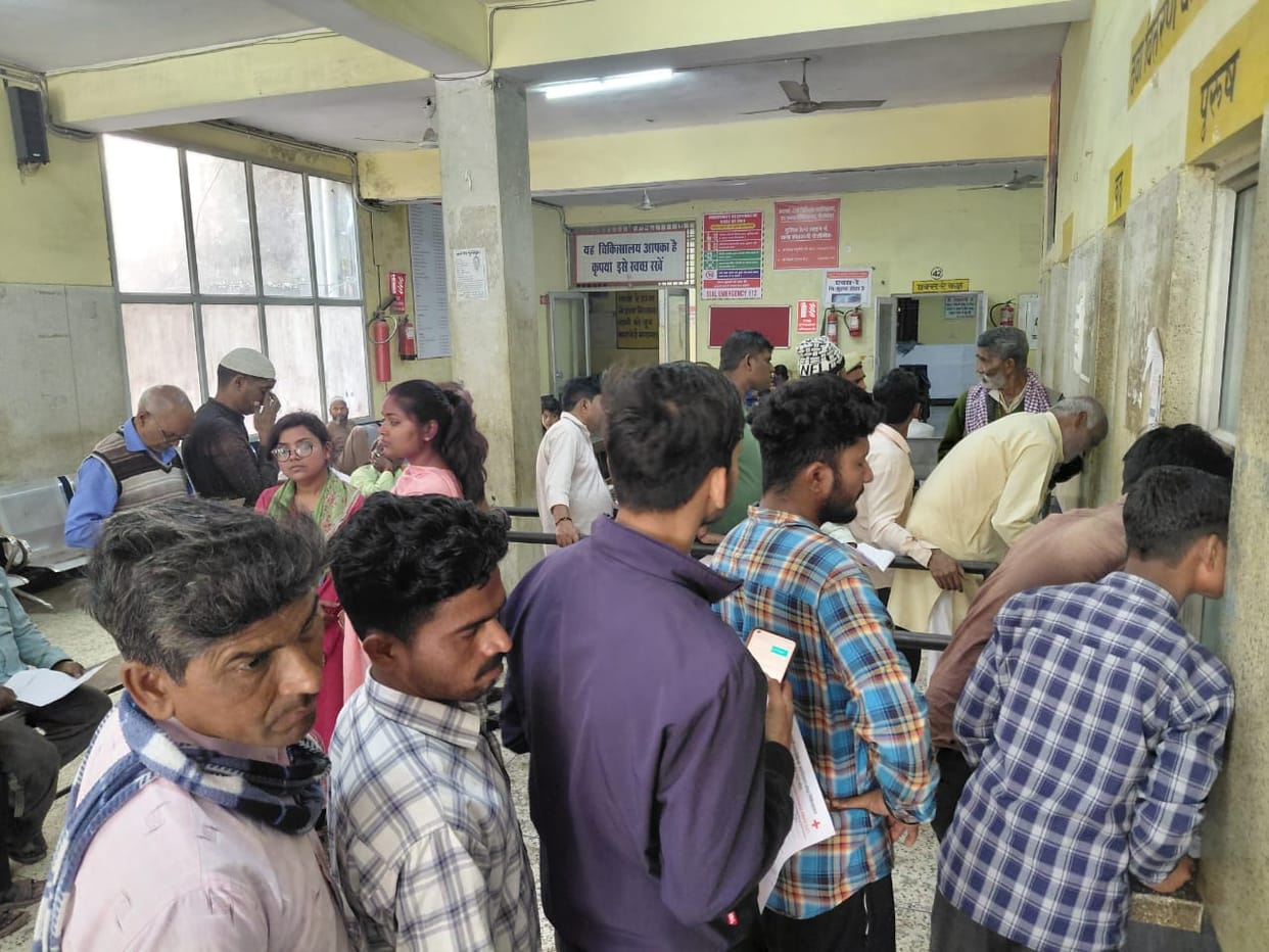250 eye, skin and asthma patients arrived after Holi