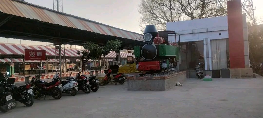 Tramway rail engine is enhancing the beauty of Lucknow Junction