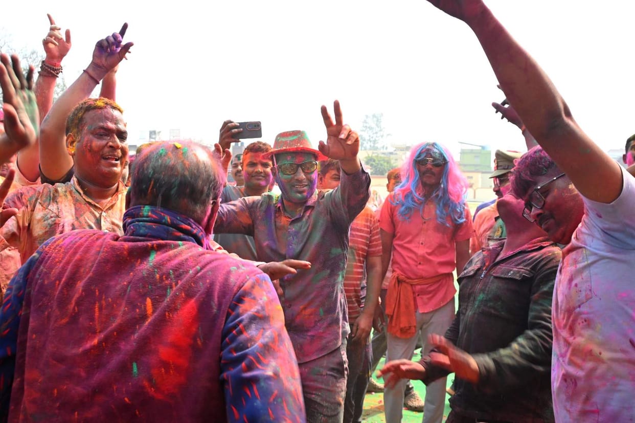 Holi celebrated with colours and enthusiasm