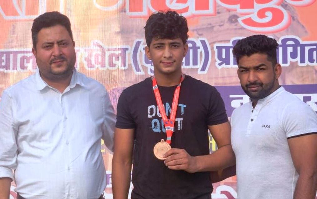 Wrestler Kushal won gold medal in national competition
