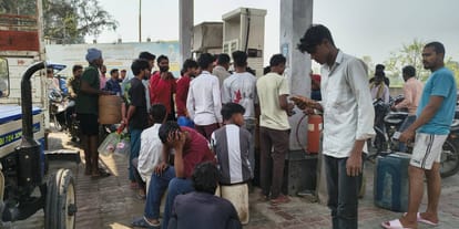 Diesel-petrol sales suddenly increase petrol pumps in Moradabad, dumping due to fears price hikes