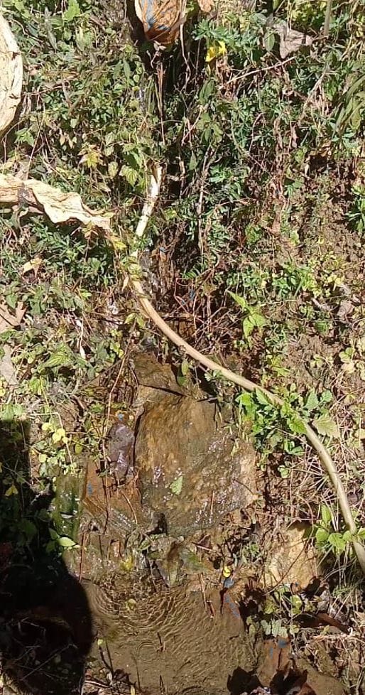 Water has been leaking for two years, and the danger has increased as the ground begins to sink.