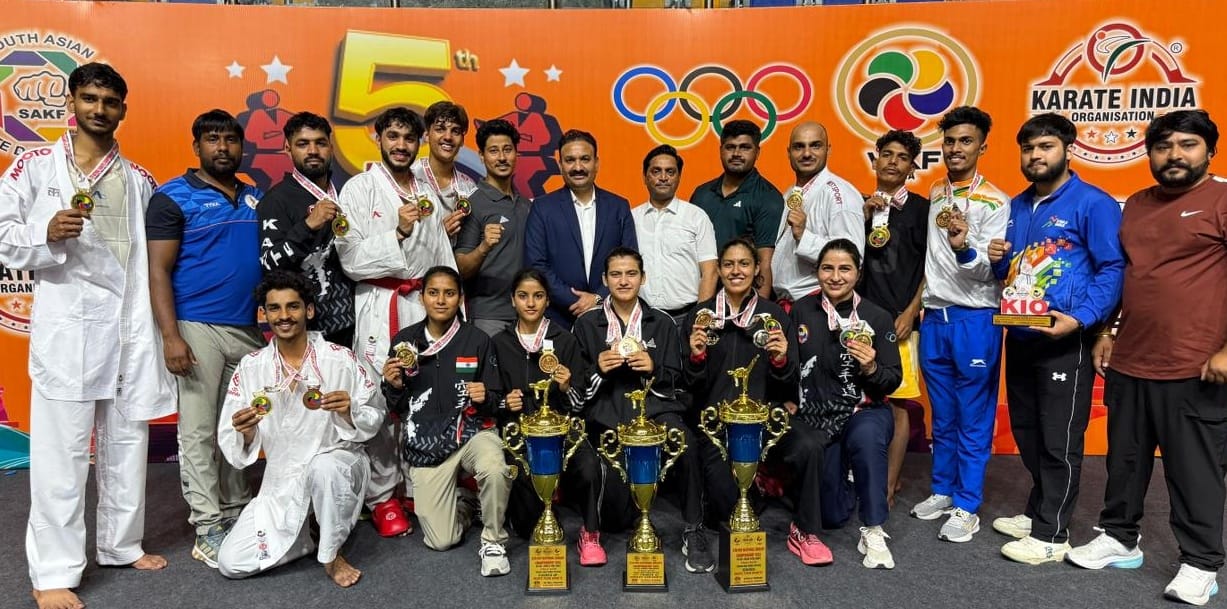 Players won medals in Para National Karate Championship