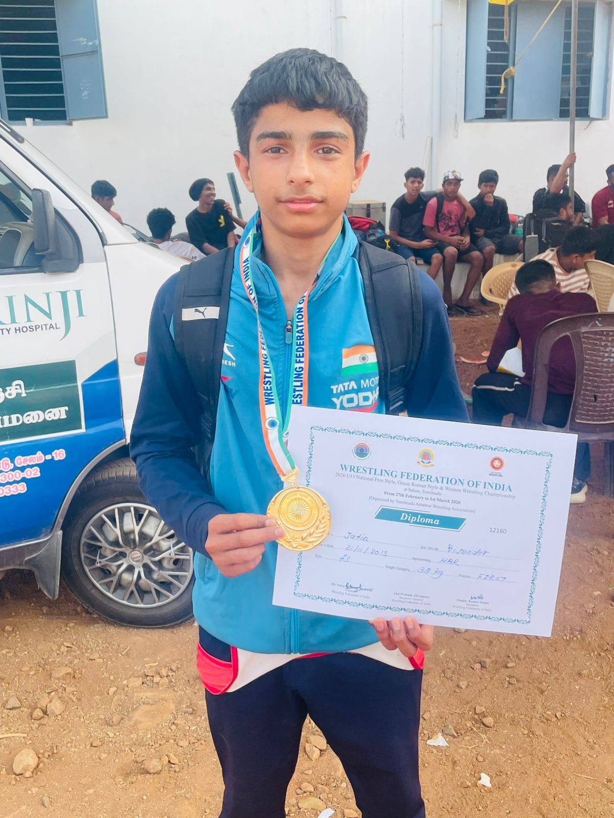 National Wrestling Gold Medalist Jatin Welcomed