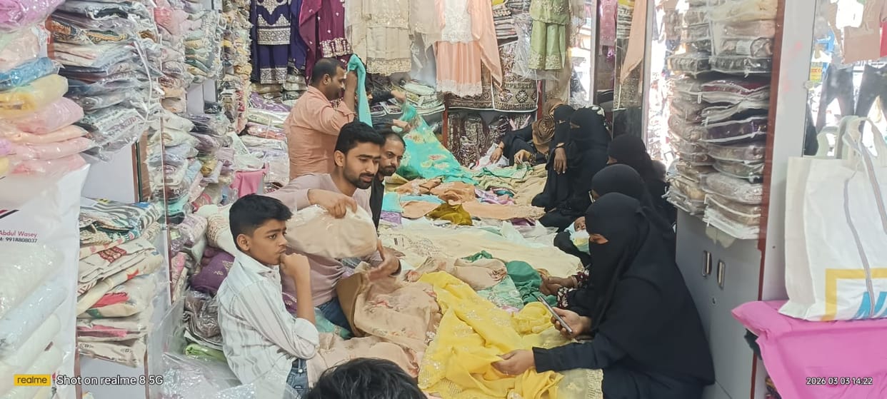 The glow of Eid is visible in the market