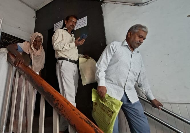 A 90-year-old woman climbed 50 stairs to reach the temple, drawing flak from officials.