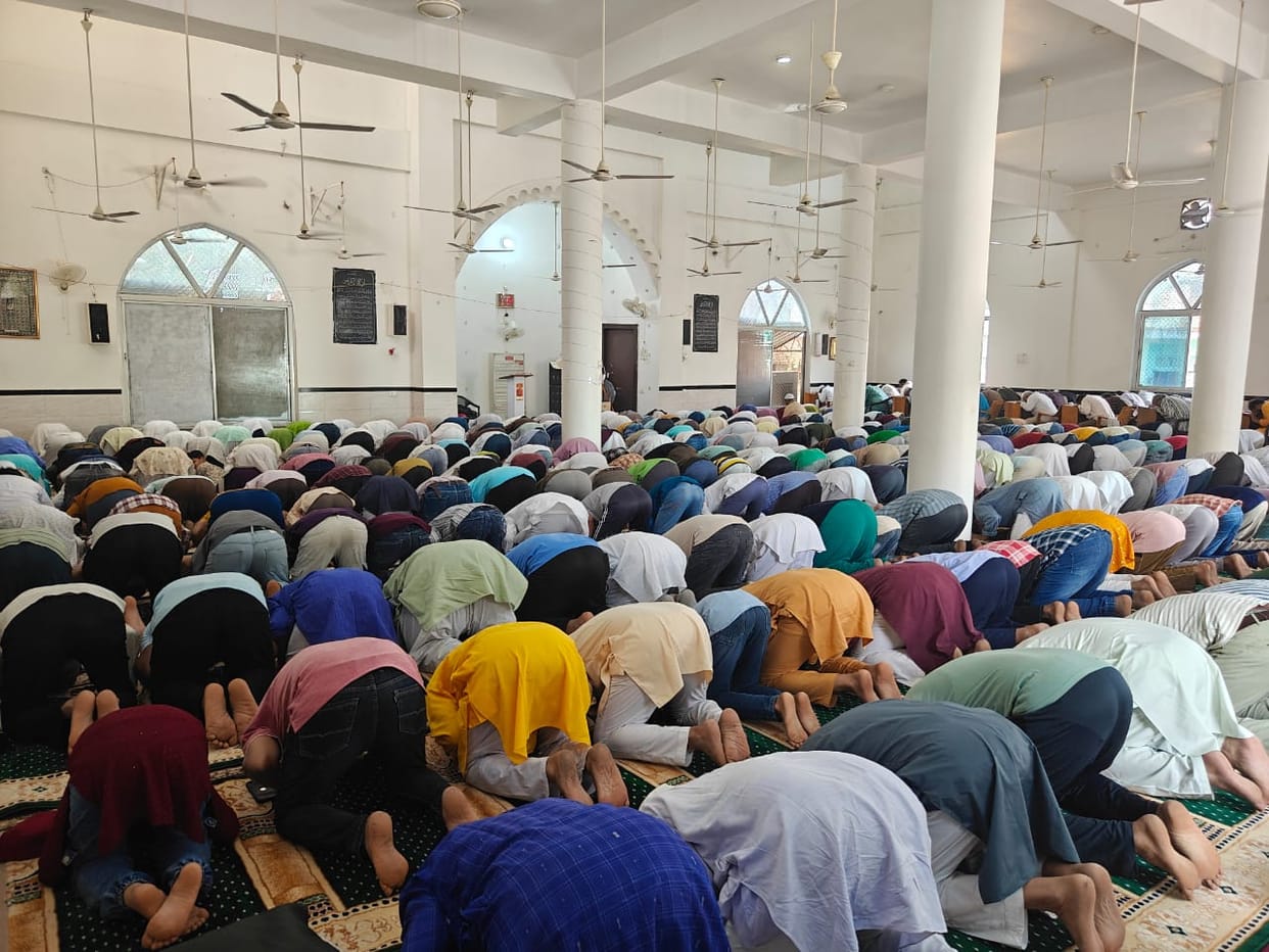 The third Friday prayer of the month of Ramadan was offered with devotion.