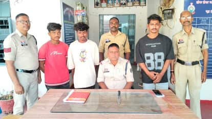 Three accused arrested in assault case for demanding money for drinking liquor in Jagdalpur