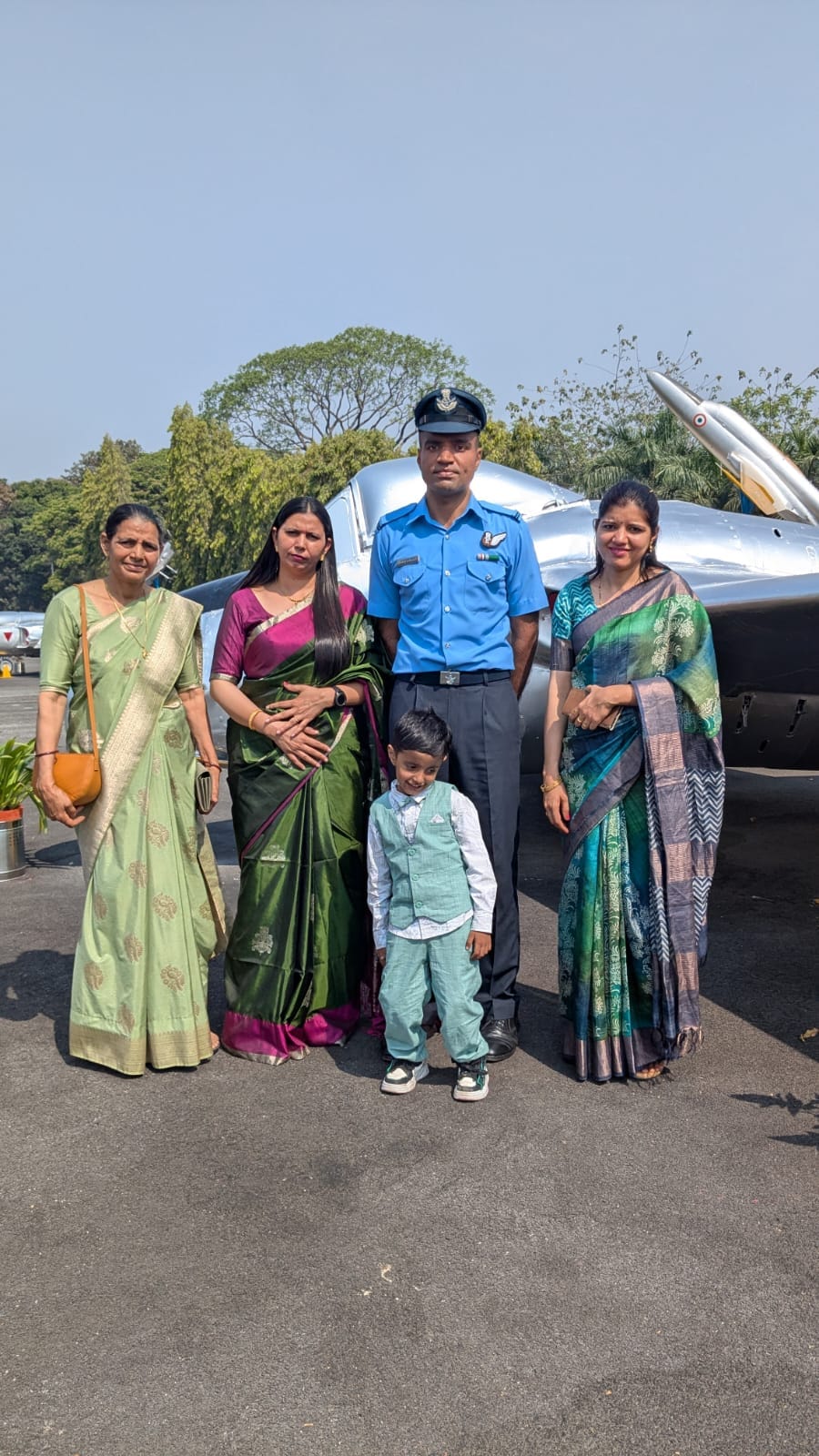 Krishna Yadav became a flying officer in the Air Force