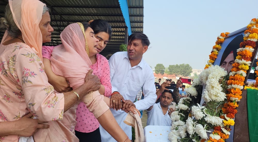 Last farewell to martyr Subedar Dharambir Singh