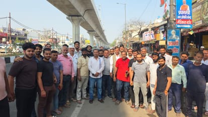 Traders protest against encroachment drive in Rithani