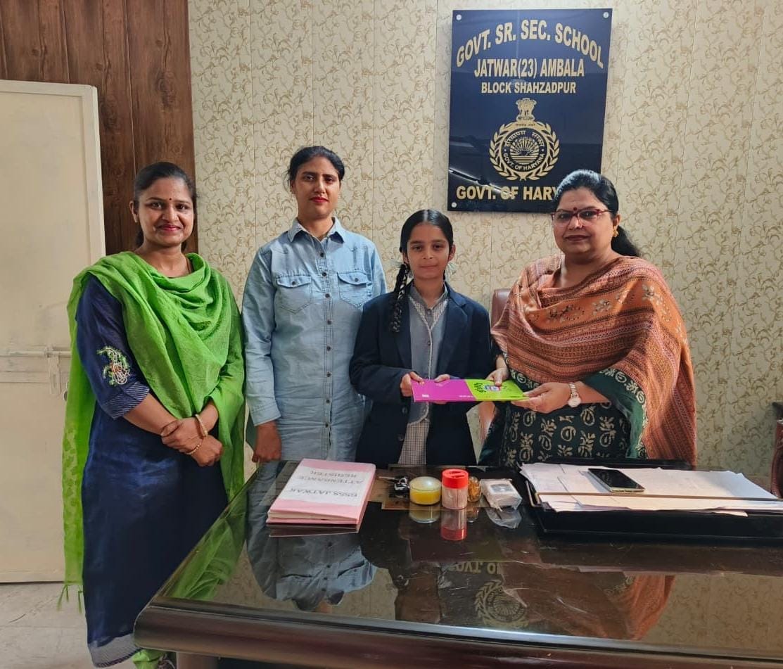Ishika selected for Inspire Standard Award at district level