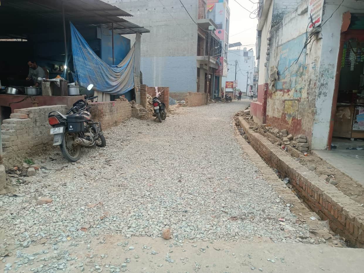 Construction of CC road begins in Sarauli, will facilitate transportation