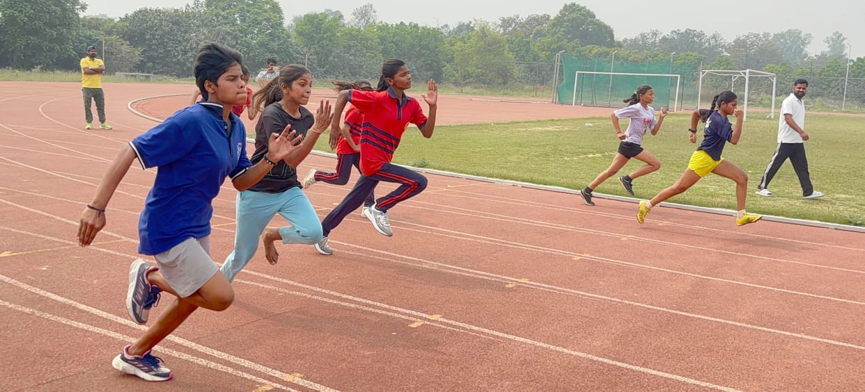 Neha, Reema and Anaya won the race