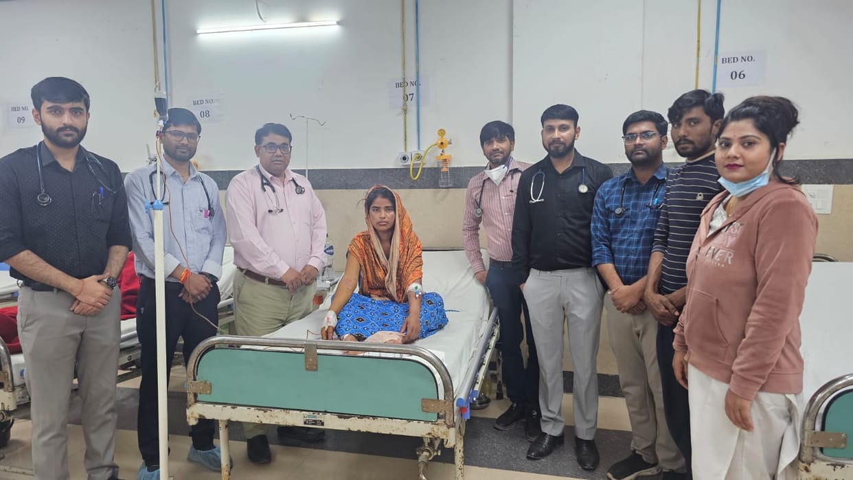 Saved the life of a woman who came with an overdose of medicine