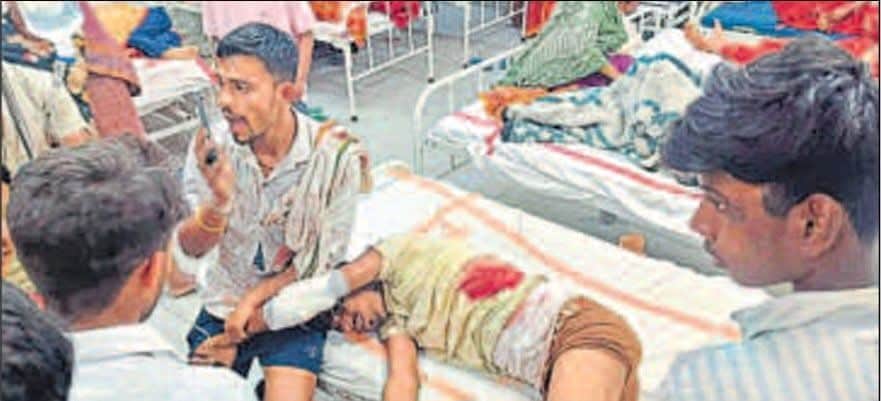 Bihar news Jehanabadशादी समारोह में हुई हर्ष फायरिंग के दौरान गोली लगने से एक युवक घायल