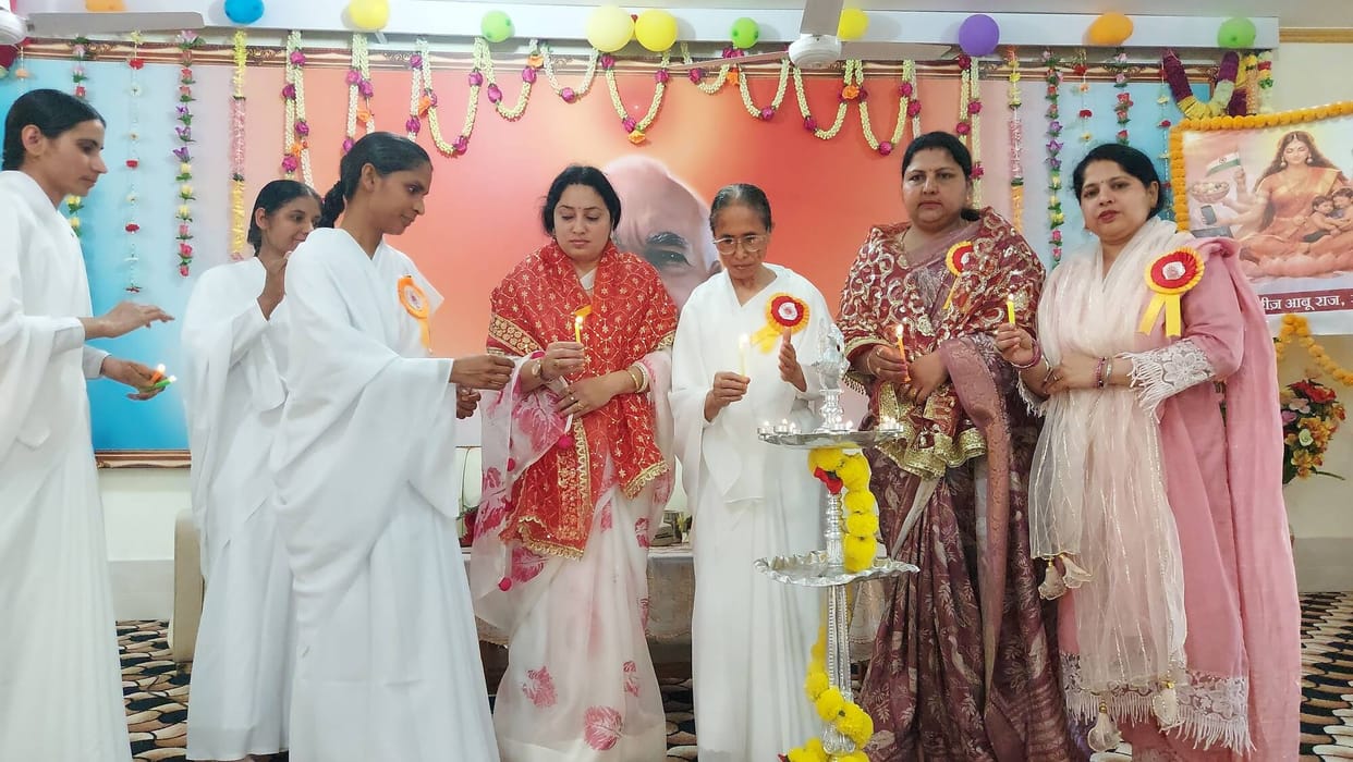 Message of peace and women empowerment given through meditation