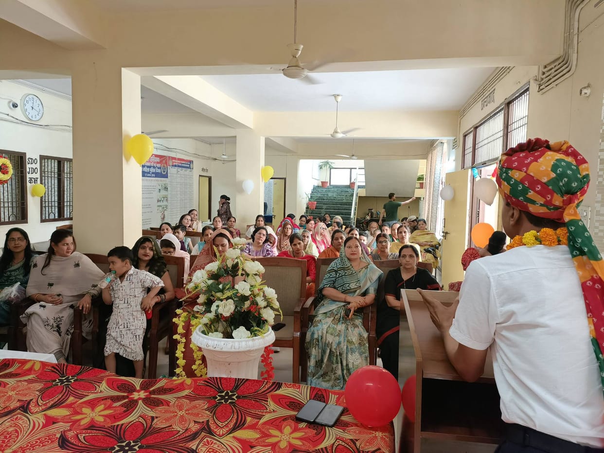 Women's Day celebrated with great enthusiasm in Mahila Police Station