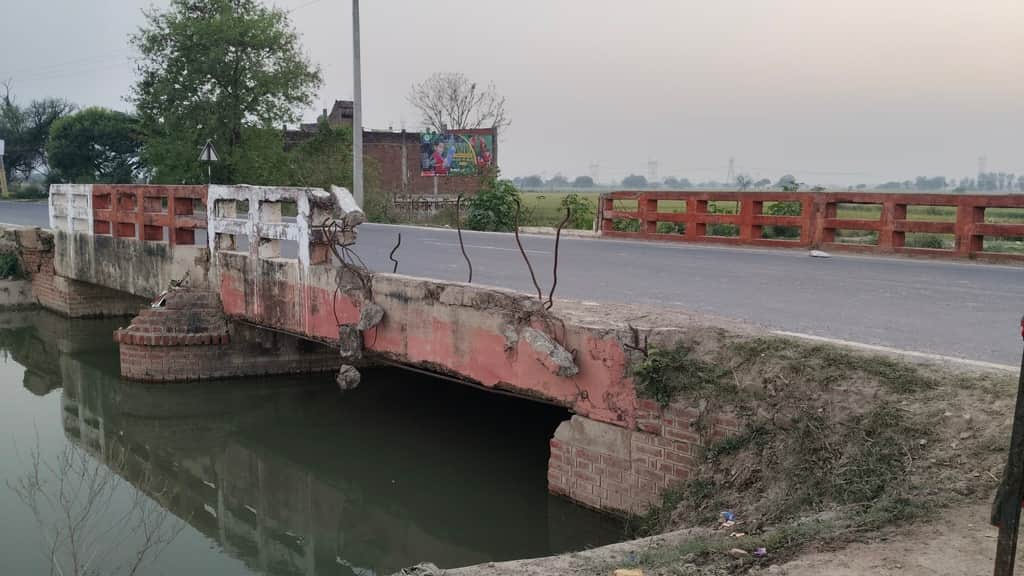 Another Biker Falls into Canal Through Broken Bridge, Third Incident in 11 Days