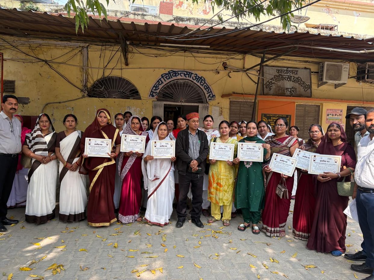 Health workers of Ayushman Bharat Yojana honored