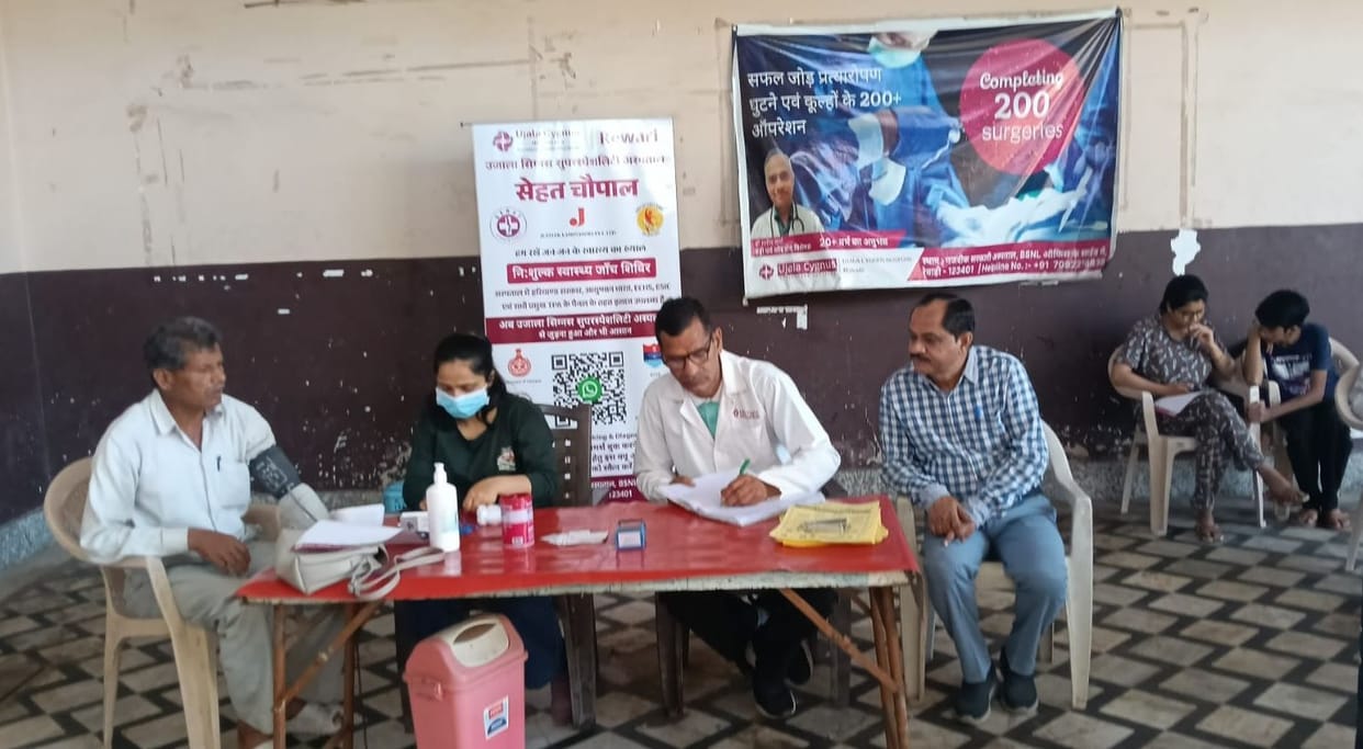 60 patients got their health checked in the camp.