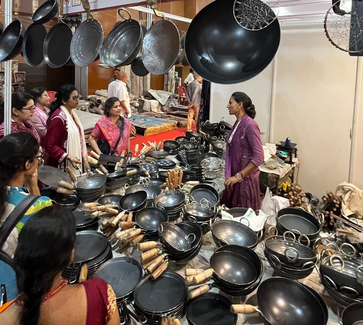 Mastering handicrafts, Sunita's pottery and agricultural implements have reached across the country