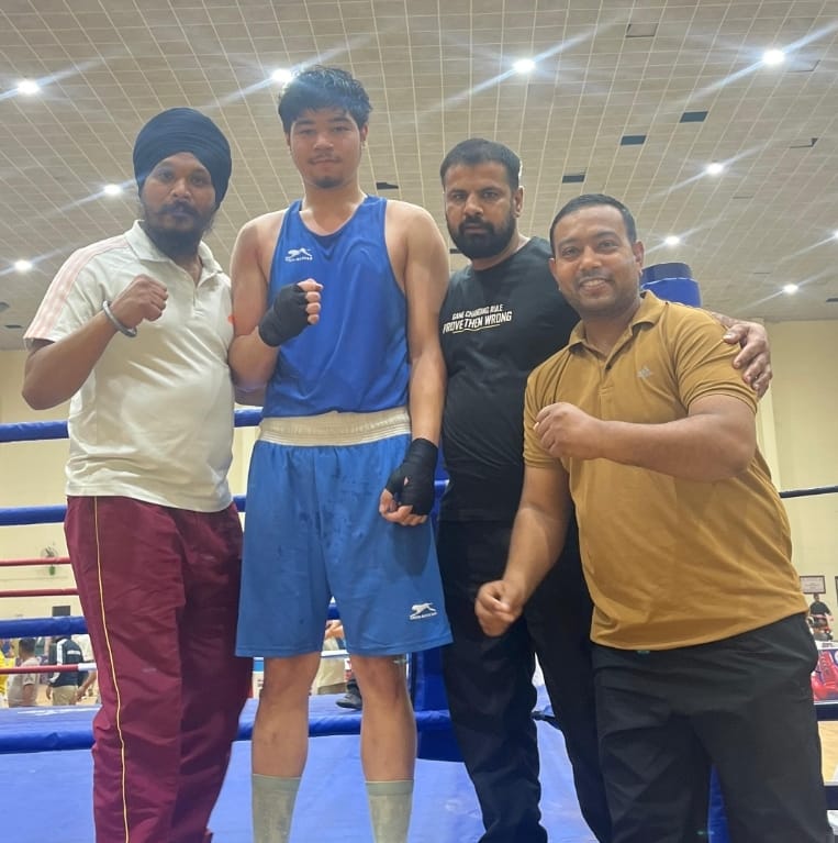Riddhuman Subba won bronze medal in Boxing Championship