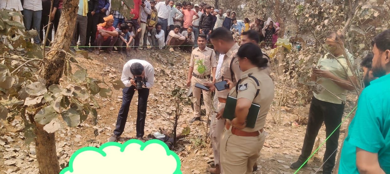 The body of a young man returning to his in-laws' house was found buried under his bike, suspicion of murder.