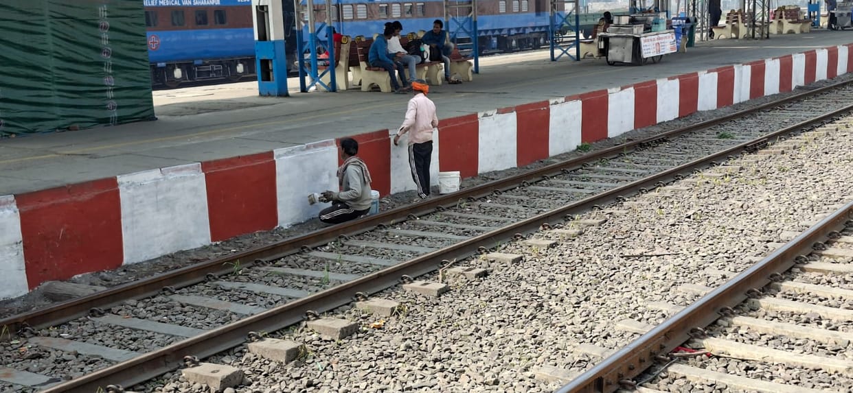 Arrangements were made at the station before the inspection of the Railway General Manager
