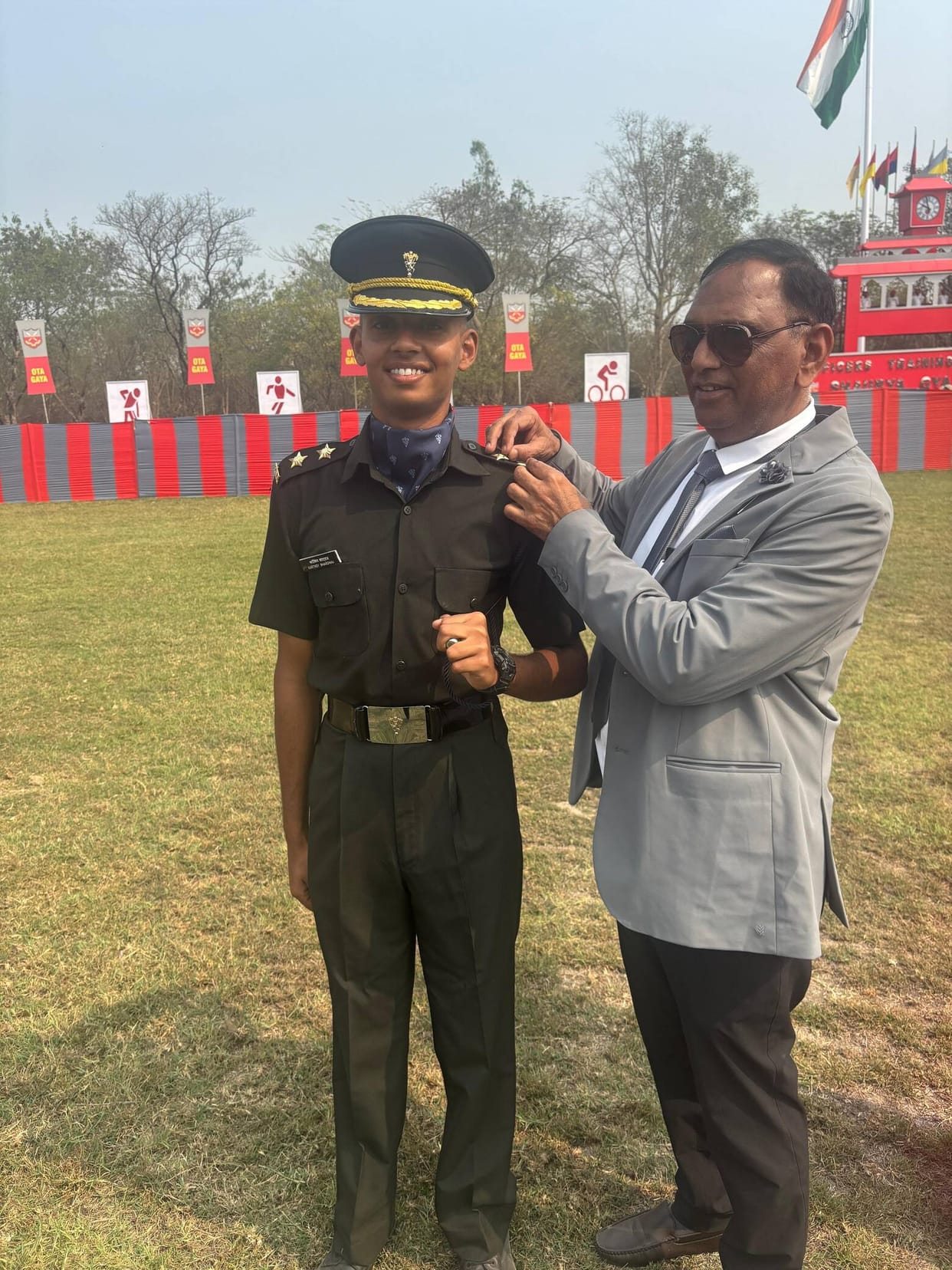 Kartikeya from Meerut became a lieutenant in the army.