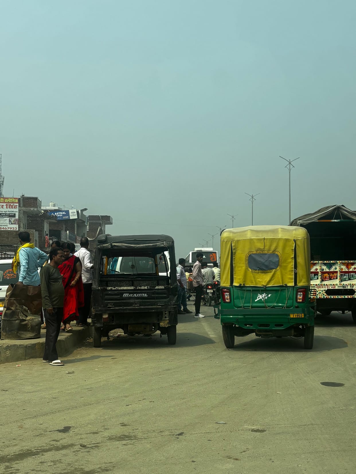 The traffic plan was changed twice, yet there was no relief from the jam.