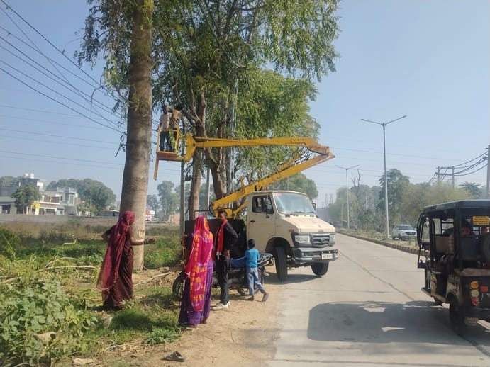 Electricity supply remained suspended for four hours in the city