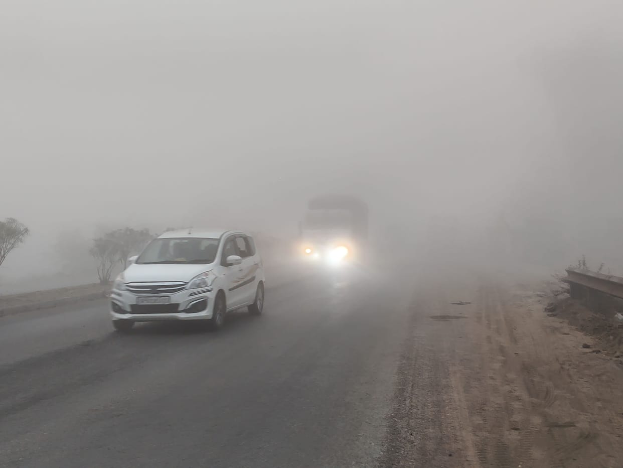 Fog prevailed till 8 am, minimum temperature dropped to 1.1 degrees.