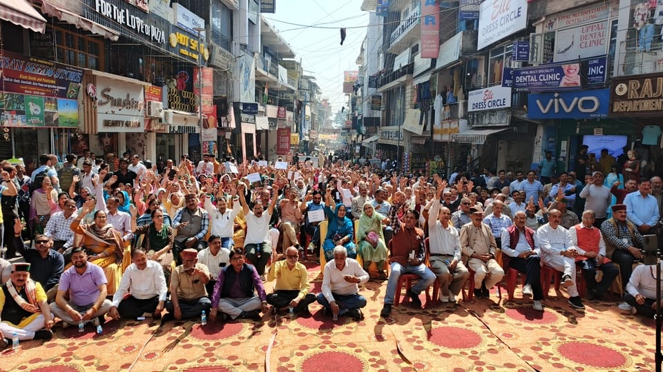 Protest held at Gandhi Chowk against new UGC rules