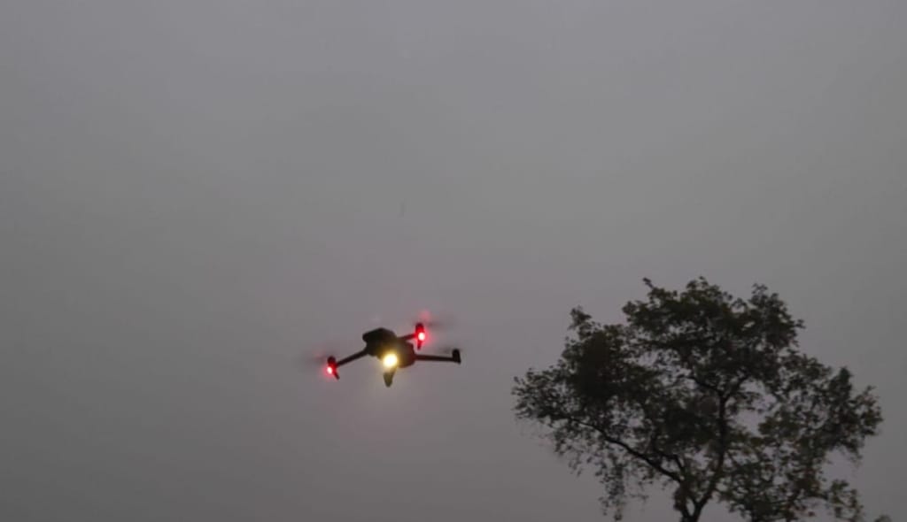 Search operation launched after suspected Pakistani drone activity in jammu kashmir Samba