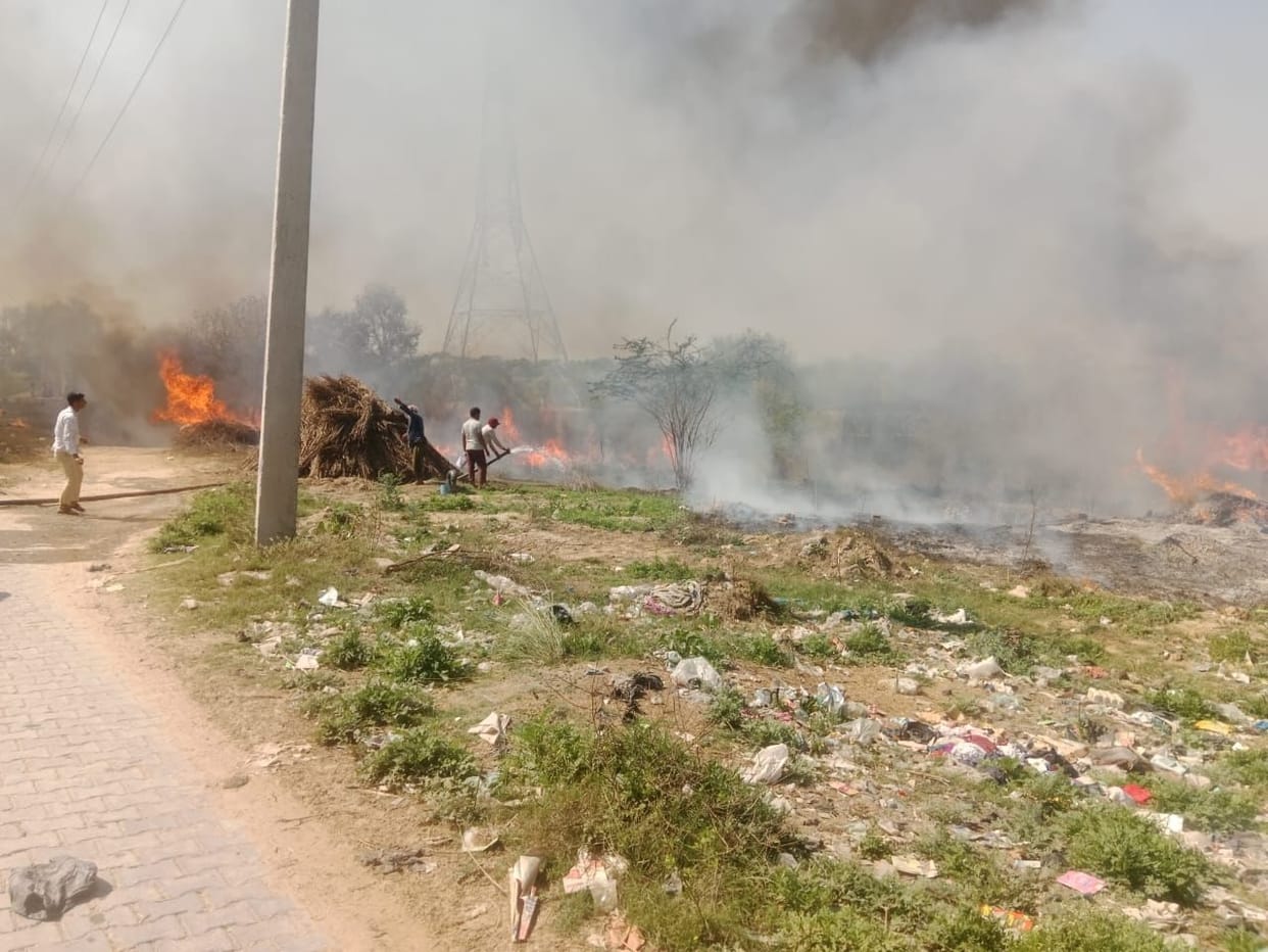 Fire breaks out in Krishnavati river, people's fuel burnt to ashes