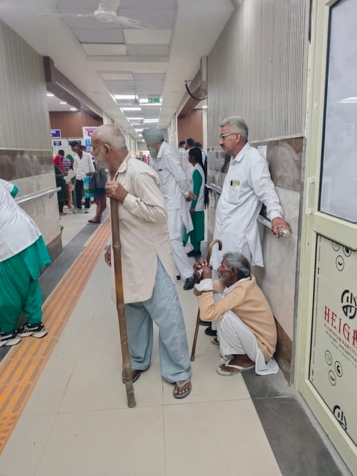 OPD started after two days, e-treatment server closed