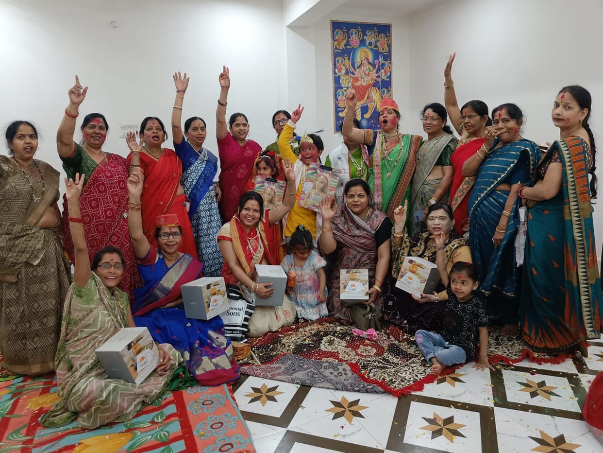 Holi gathering of Mahila Mandal on Rang Panchami