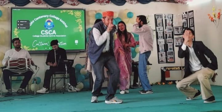 Students enthralled the audience with cultural programmes at DAV College, Kotkhai